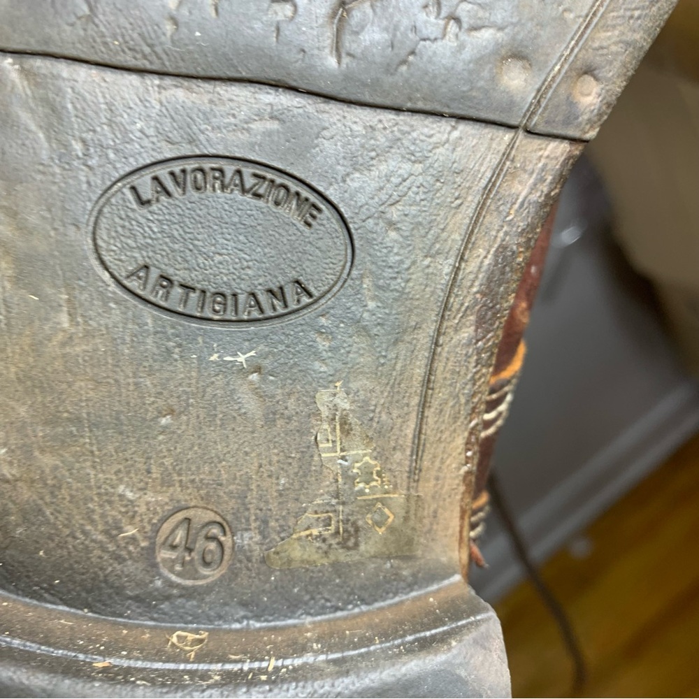 Lavorazione artigiana combat style leather boots - Picture 10 of 11